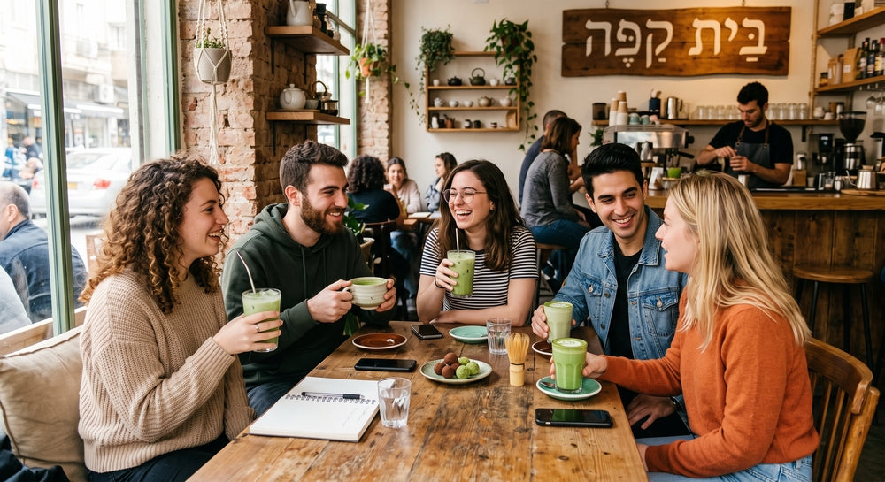 מאצ'ה בבית קפה
